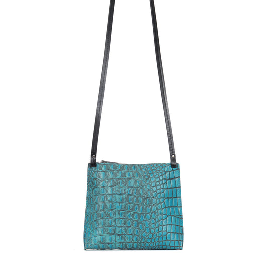 LARGE STRAPPY FOUNTAIN EMBOSSED CROC