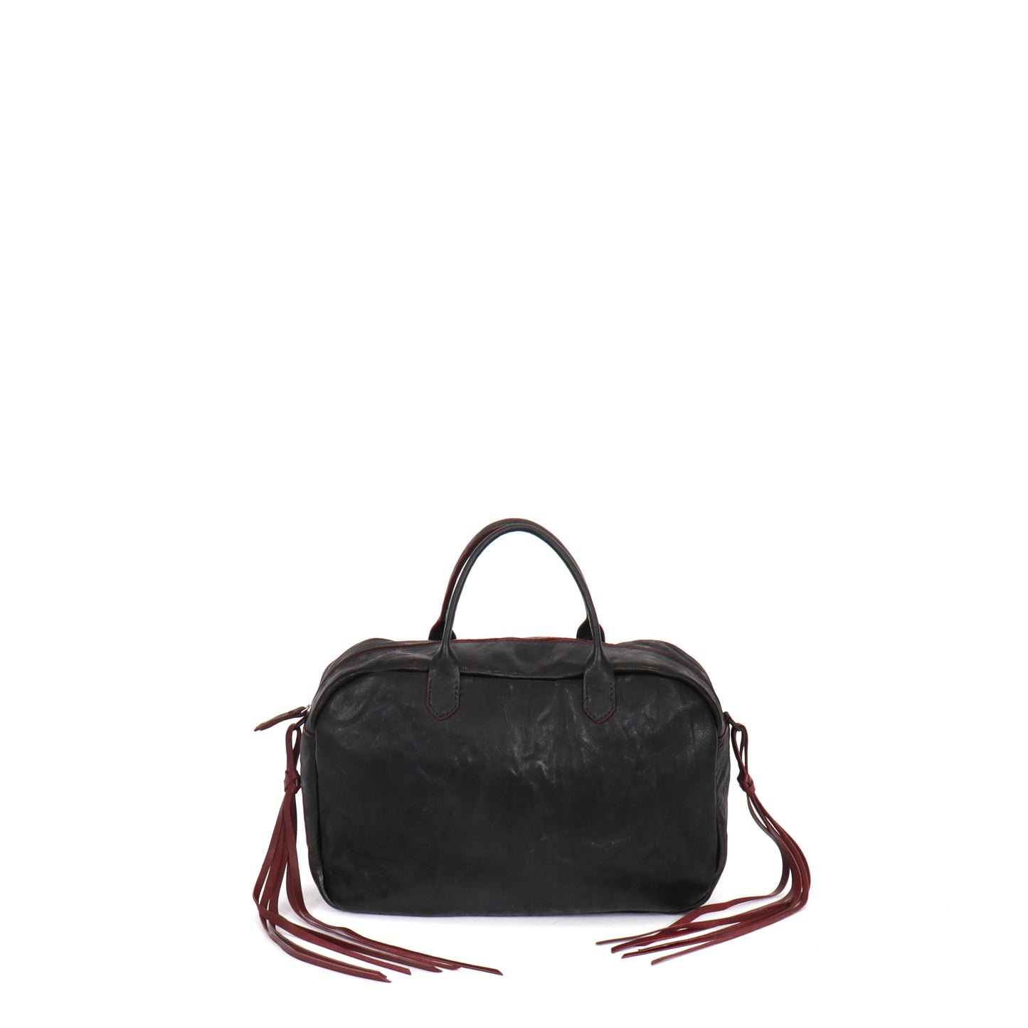 THE LIESEL BAG BLACK RUMPLED SHEEPSKIN