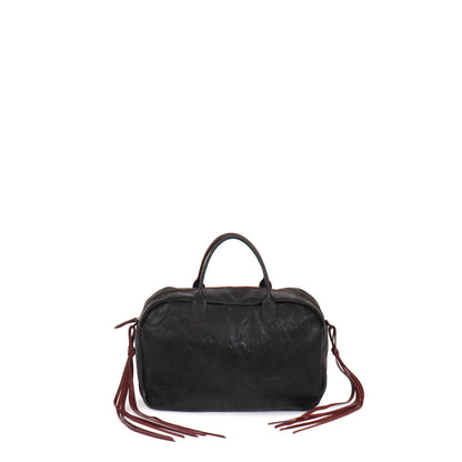 THE LIESEL BAG BLACK RUMPLED SHEEPSKIN