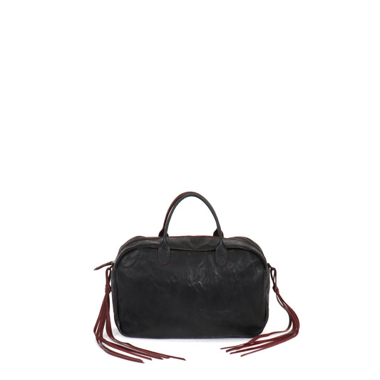 THE LIESEL BAG BLACK RUMPLED SHEEPSKIN