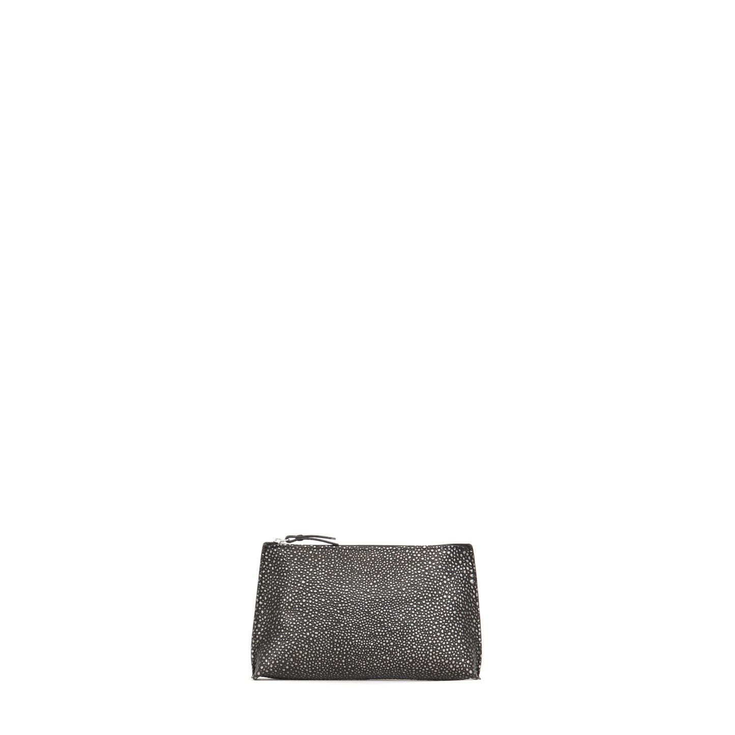 LIPSTICK POUCH PEWTER SHAGREEN