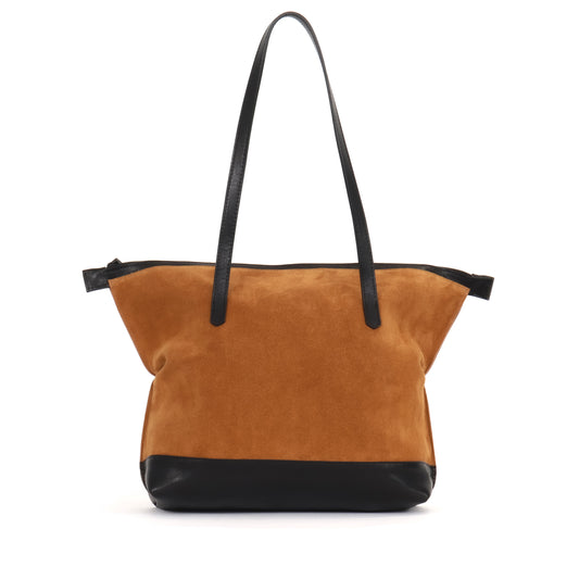 MEDIUM BELLO BAG WHISKEY SUEDE