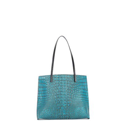 MEZZO SHOPPER FOUNTAIN EMBOSSED CROC