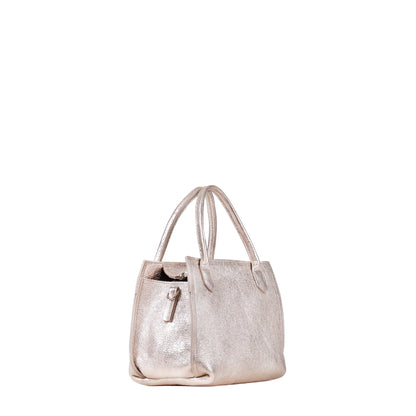 MINI DAY BAG CRINKLED SILVER