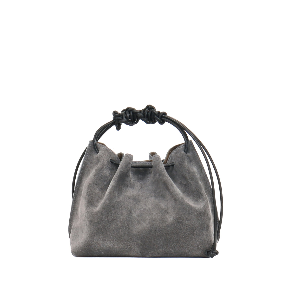 MINI DRAWSTRING BAG ASH SUEDE