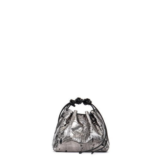 MINI DRAWSTRING BAG SPLASH SHEEPSKIN