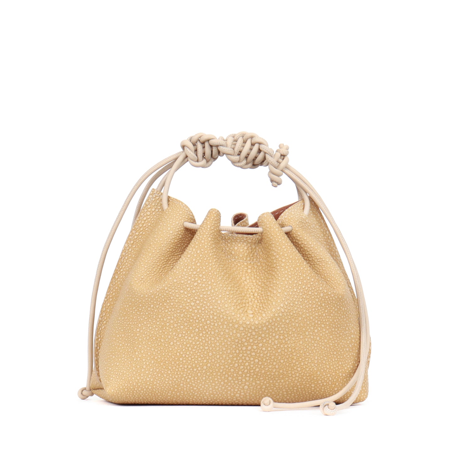 MINI DRAWSTRING BAG MAIZE SHAGREEN