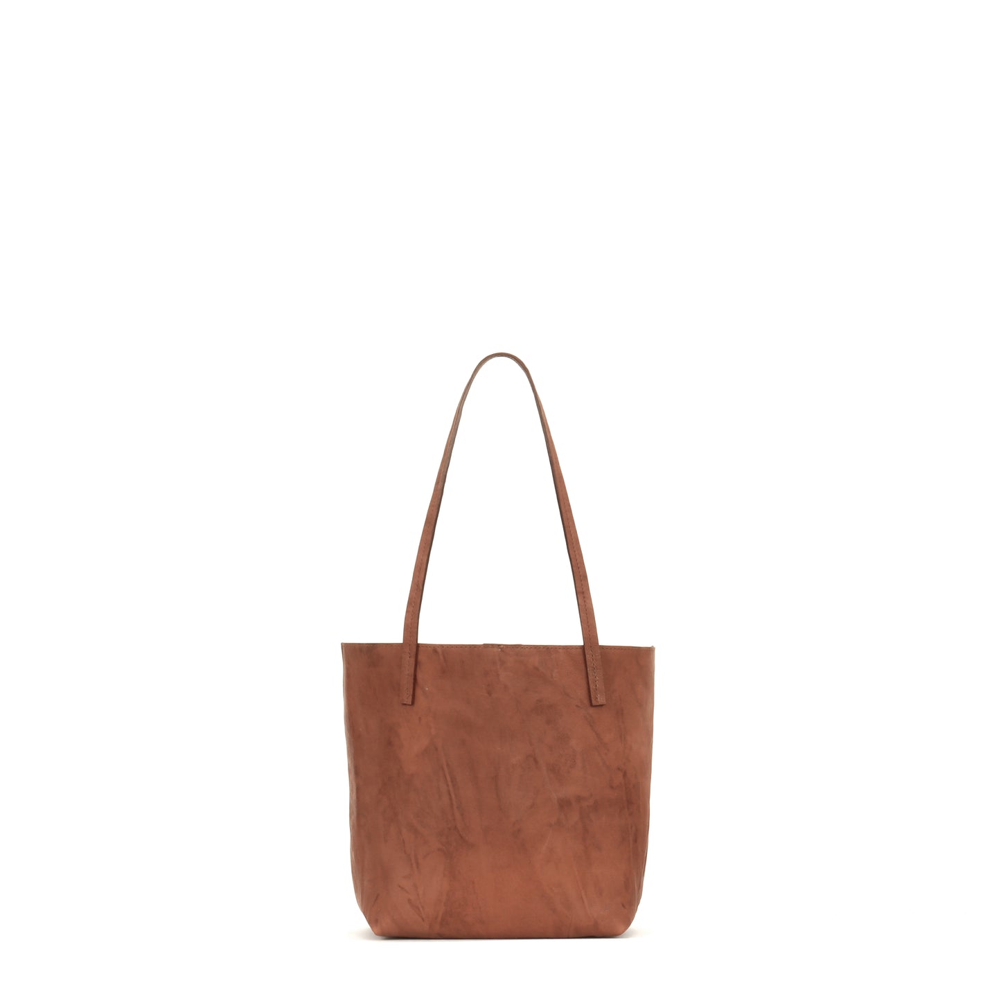 MINI ESSENTIAL TOTE RUSSET RUMPLED SHEEPSKIN