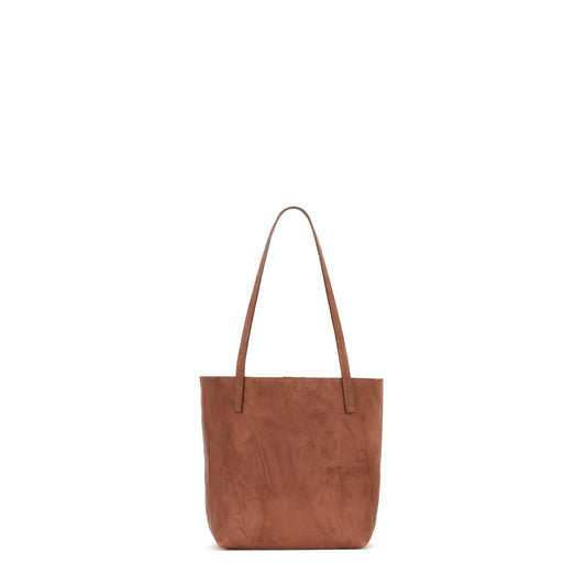 MINI ESSENTIAL TOTE RUSSET RUMPLED SHEEPSKIN