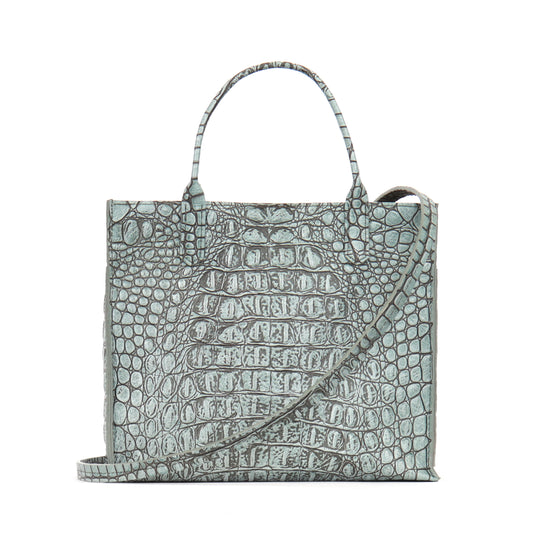 MINI HARBOR TOTE ATLANTIS EMBOSSED CROC