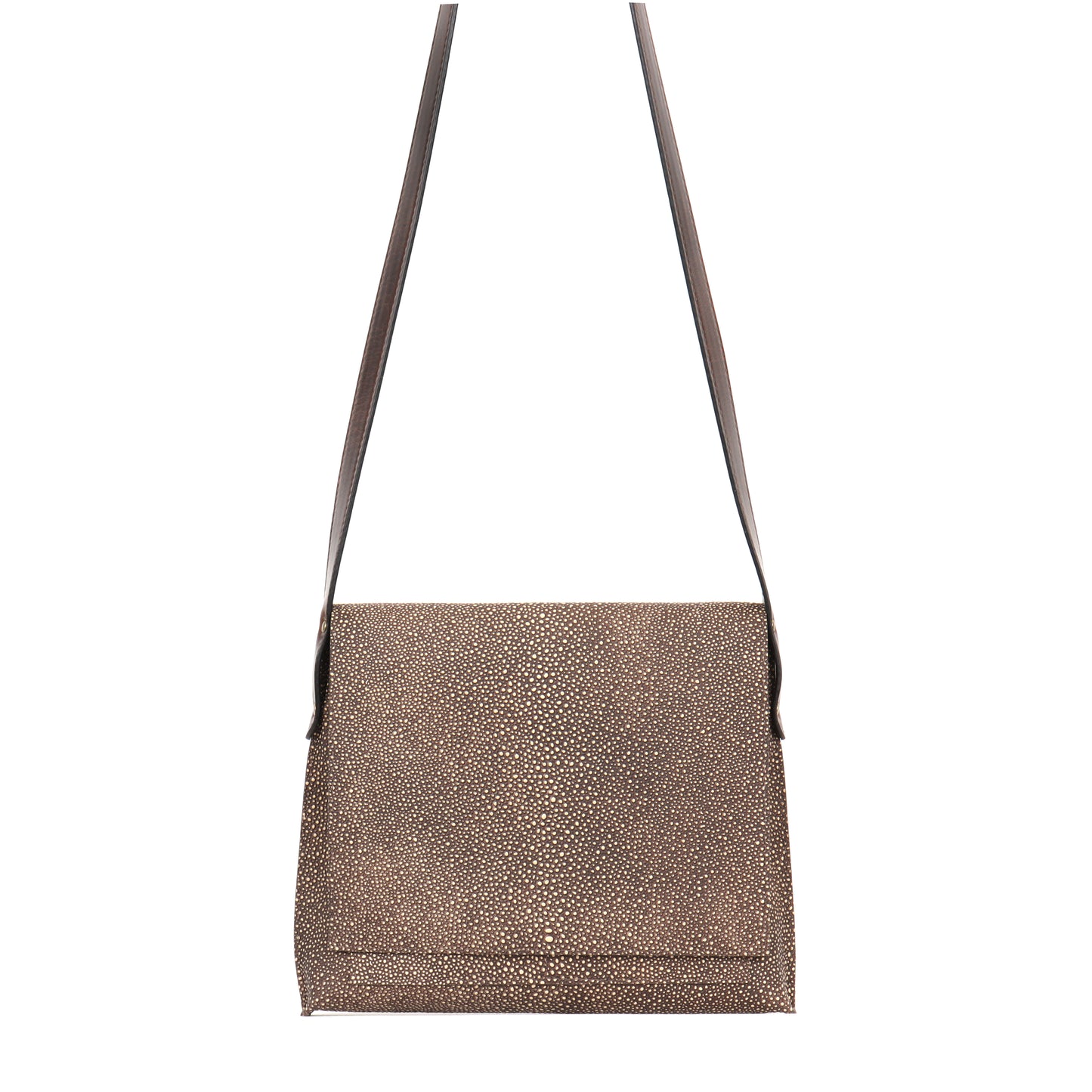 MINI MESSENGER CLAY SHAGREEN