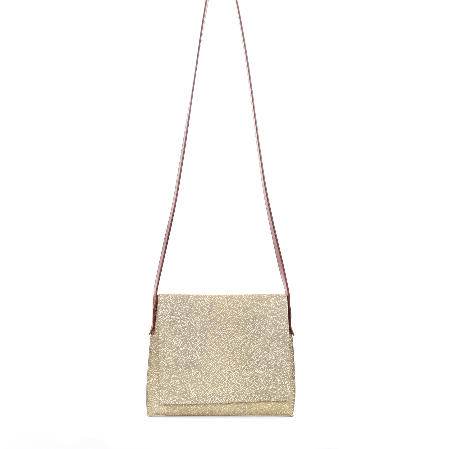 MINI MESSENGER MOSS SHAGREEN