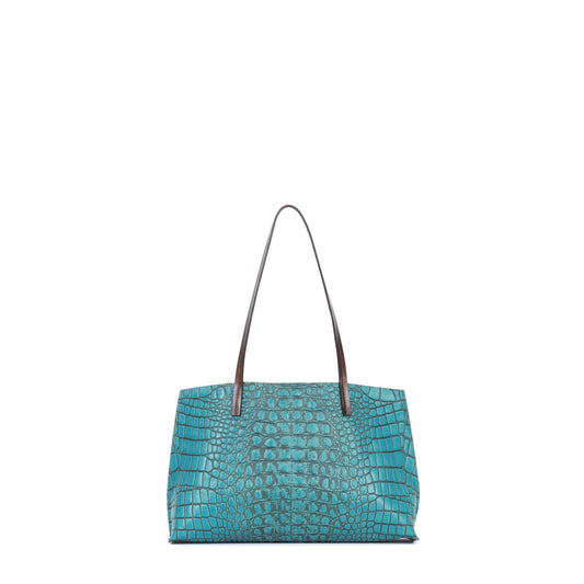RESORT SHOPPER FOUNTAIN EMBOSSED CROC