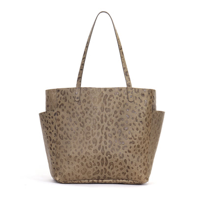 SLOUCHY POCKET TOTE MUSHROOM EMBOSSED LEO