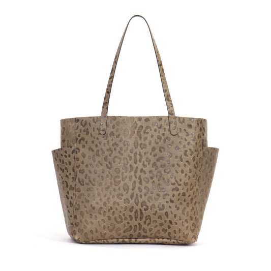 SLOUCHY POCKET TOTE MUSHROOM EMBOSSED LEO