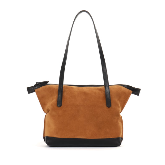 SMALL BELLO BAG WHISKEY SUEDE