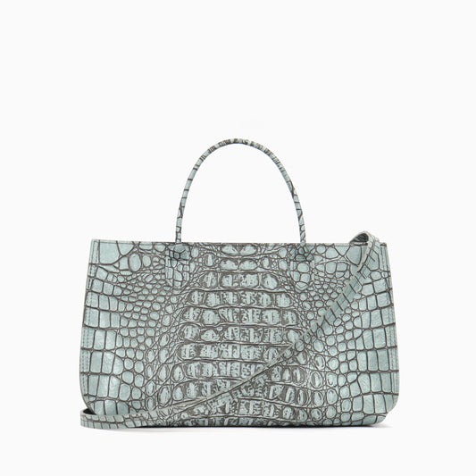 SMALL DAYBAG ATLANTIS EMBOSSED CROC