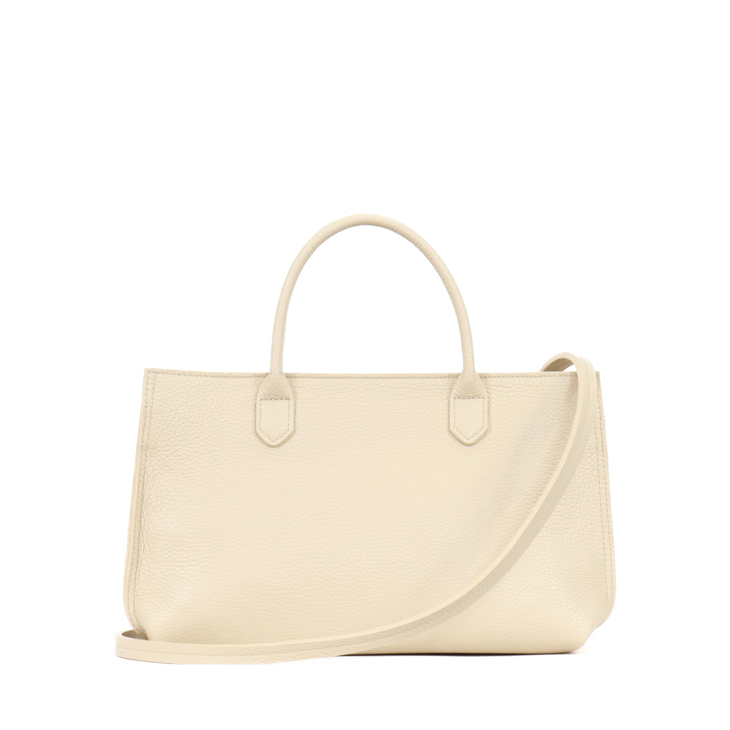 SMALL DAYBAG EGGSHELL PEBBLED CALF