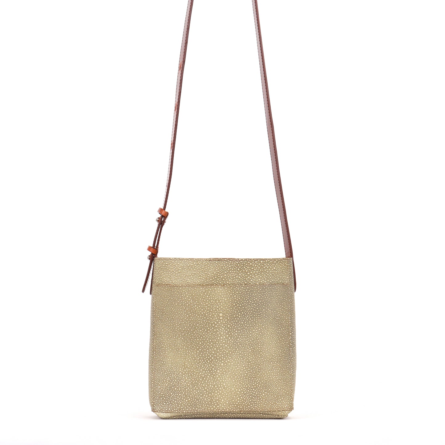 SMALL FRONT POCKET MESSENGER MOSS SHAGREEN