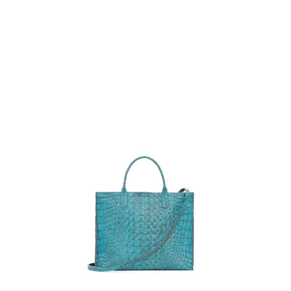 SMALL HARBOR TOTE FOUNTAIN EMBOSSED CROC