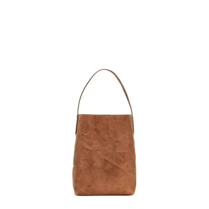 SMALL HOBO RUSSET RUMPLED SHEEPSKIN