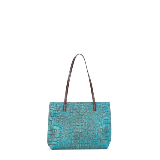 STRAPPY DAY BAG FOUNTAIN EMBOSSED CROC