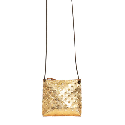 STRAPPY POUCH GOLD STUD