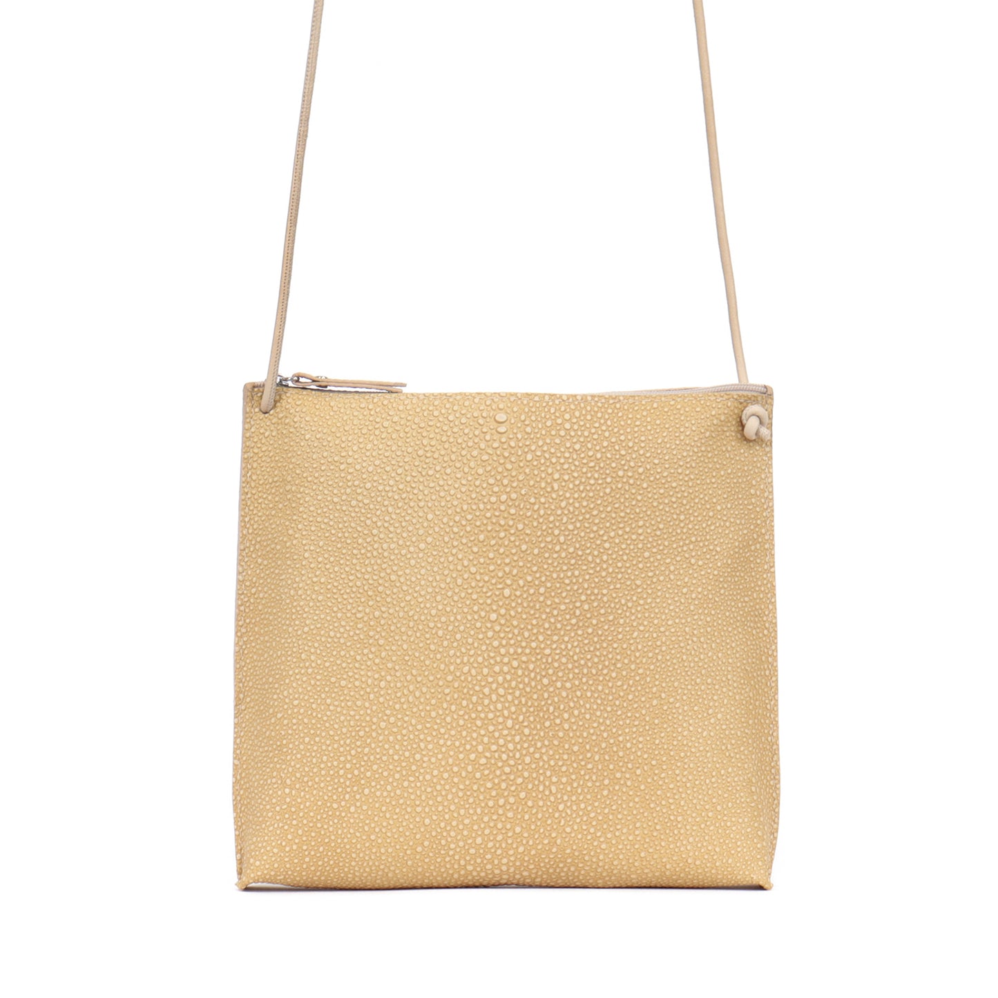 STRAPPY POUCH MAIZE SHAGREEN