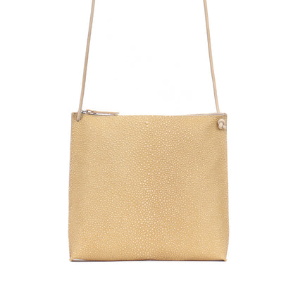 STRAPPY POUCH MAIZE SHAGREEN