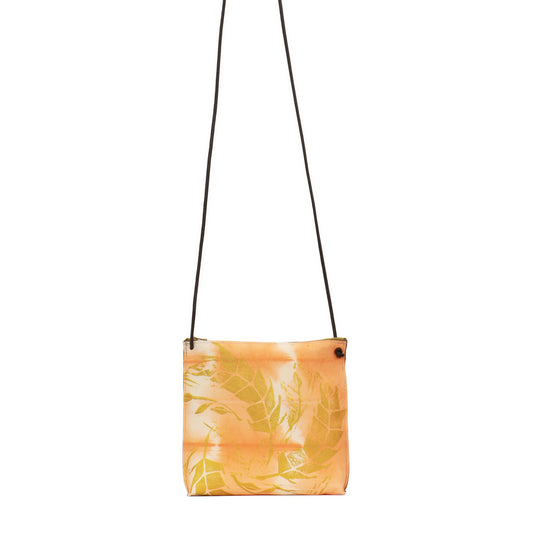 STRAPPY POUCH PRINTED ORANGE SHIBORI