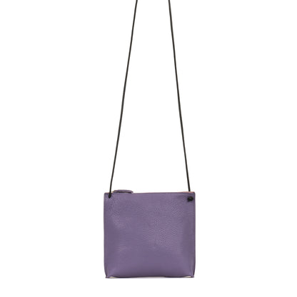 STRAPPY POUCH ORCHID PEBBLED CALF