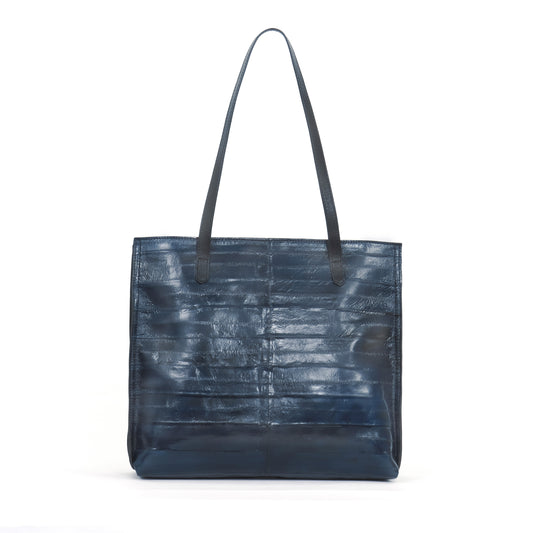 VERTICAL ZIP TOTE PEACOCK EEL