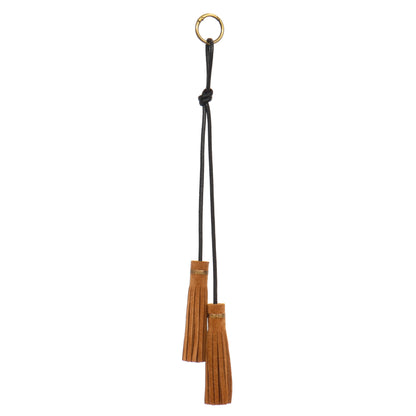 WHISKEY SUEDE TASSEL BAG CHARM