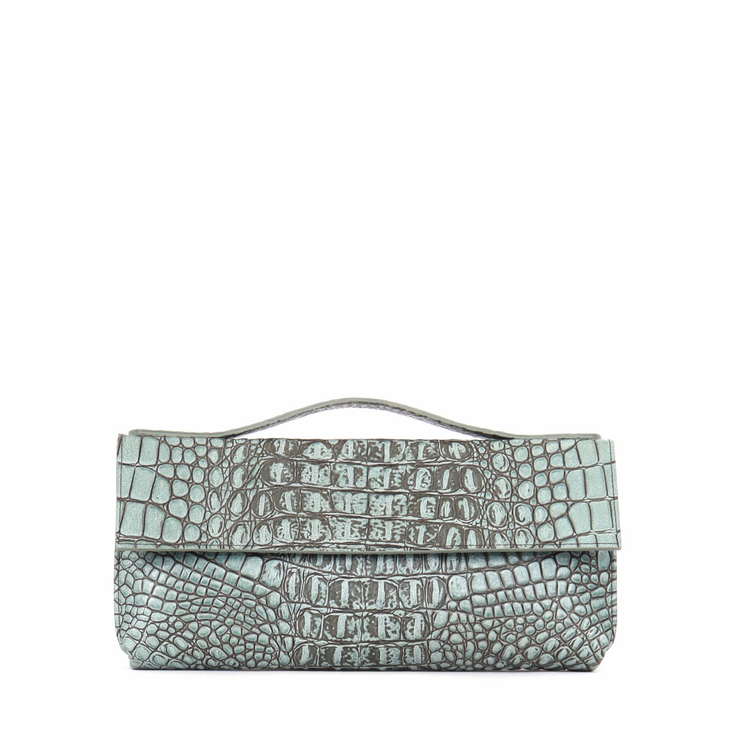 TOP HANDLE CLUTCH ATLANTIS EMBOSSED CROC