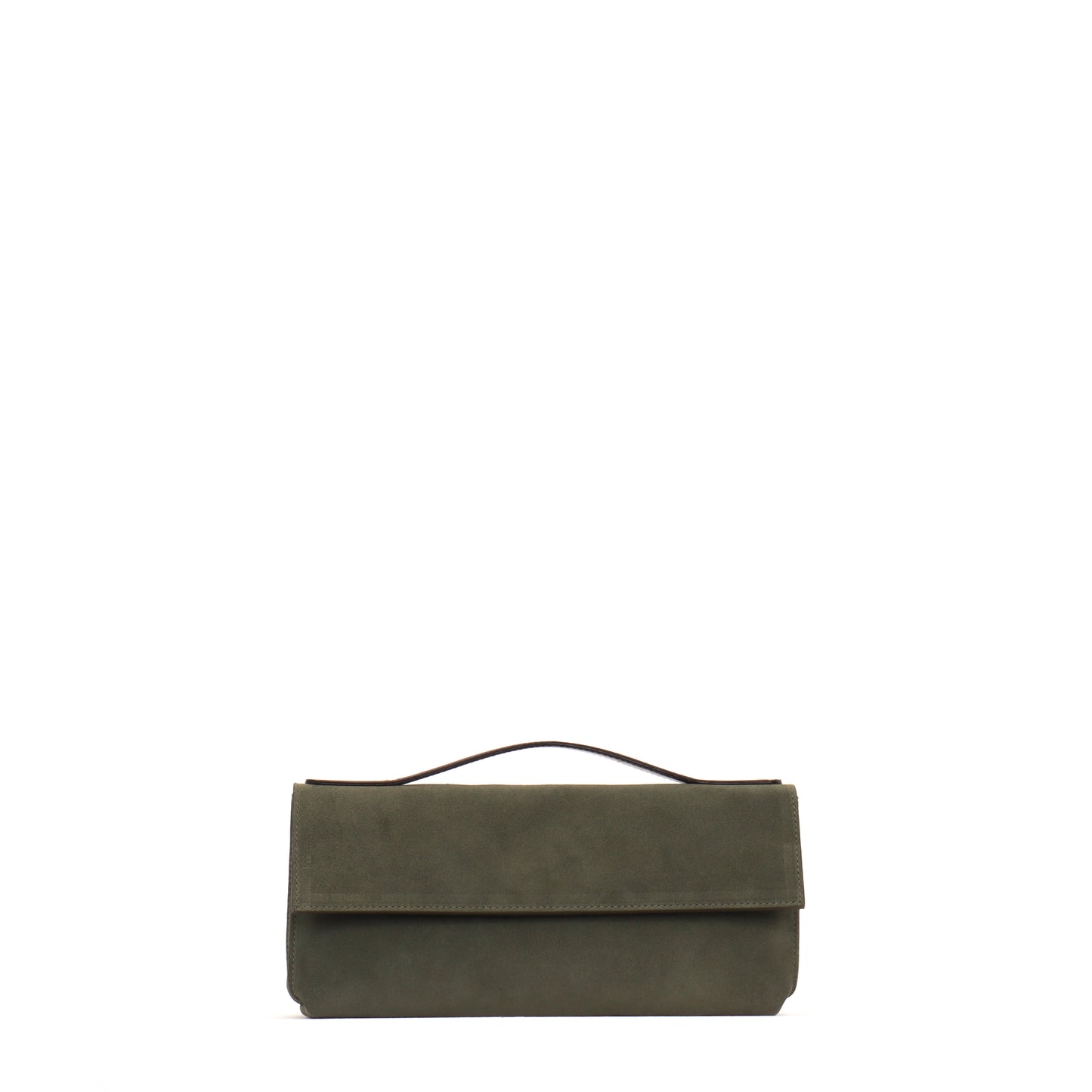 TOP HANDLE CLUTCH POPLAR SUEDE