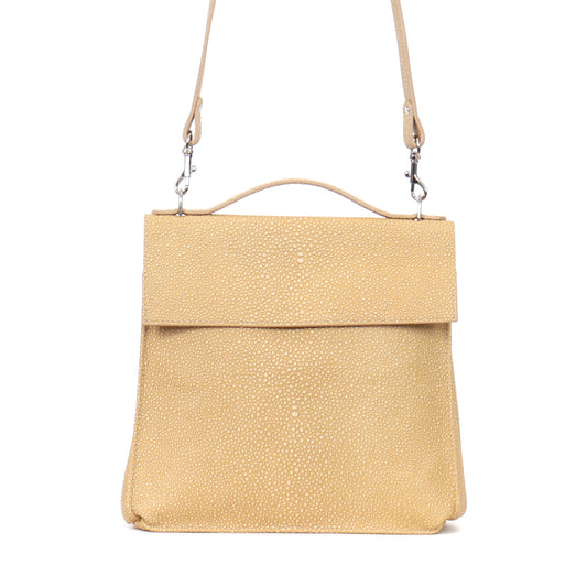 TOP HANDLE CROSSBODY MAIZE SHAGREEN