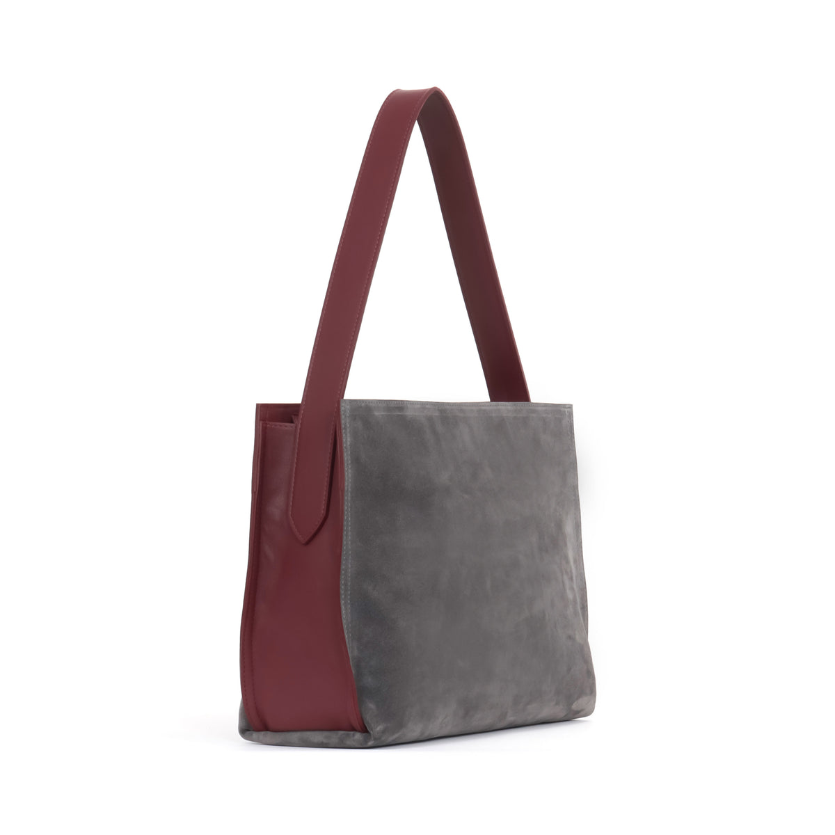 ZIP SHOULDER BAG ASH SUEDE