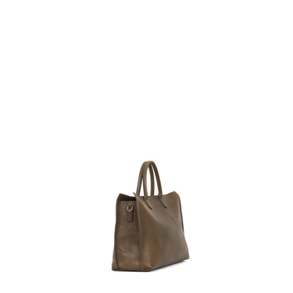 DAYBAG KHAKI ITALIAN LAMB