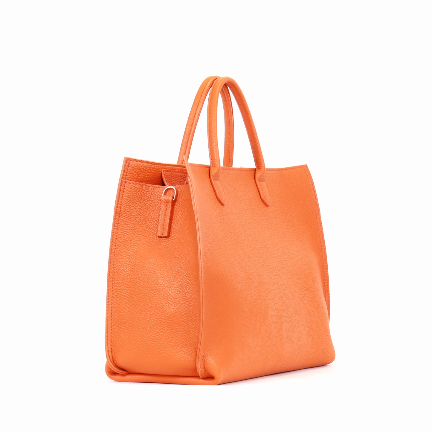DAYBAG TANGERINE PEBBLED CALF