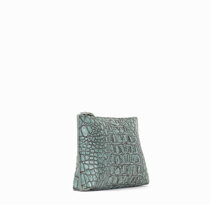 ESSENTIAL POUCH ATLANTIS EMBOSSED CROC