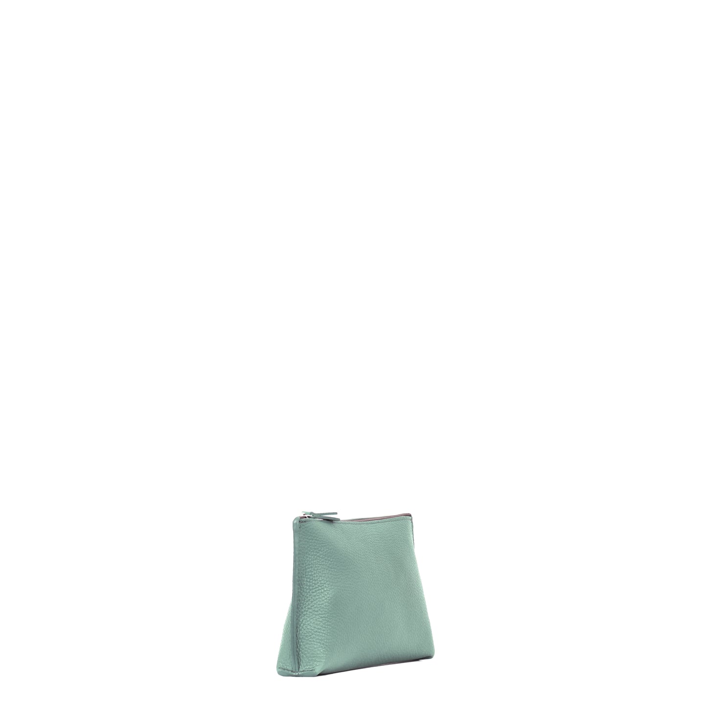 ESSENTIAL POUCH LAUREL PEBBLED CALF