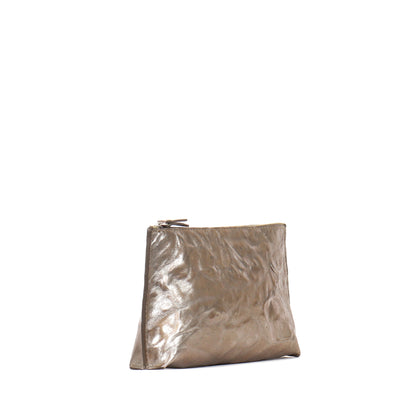 ESSENTIAL POUCH LIQUID METAL SHEEPSKIN