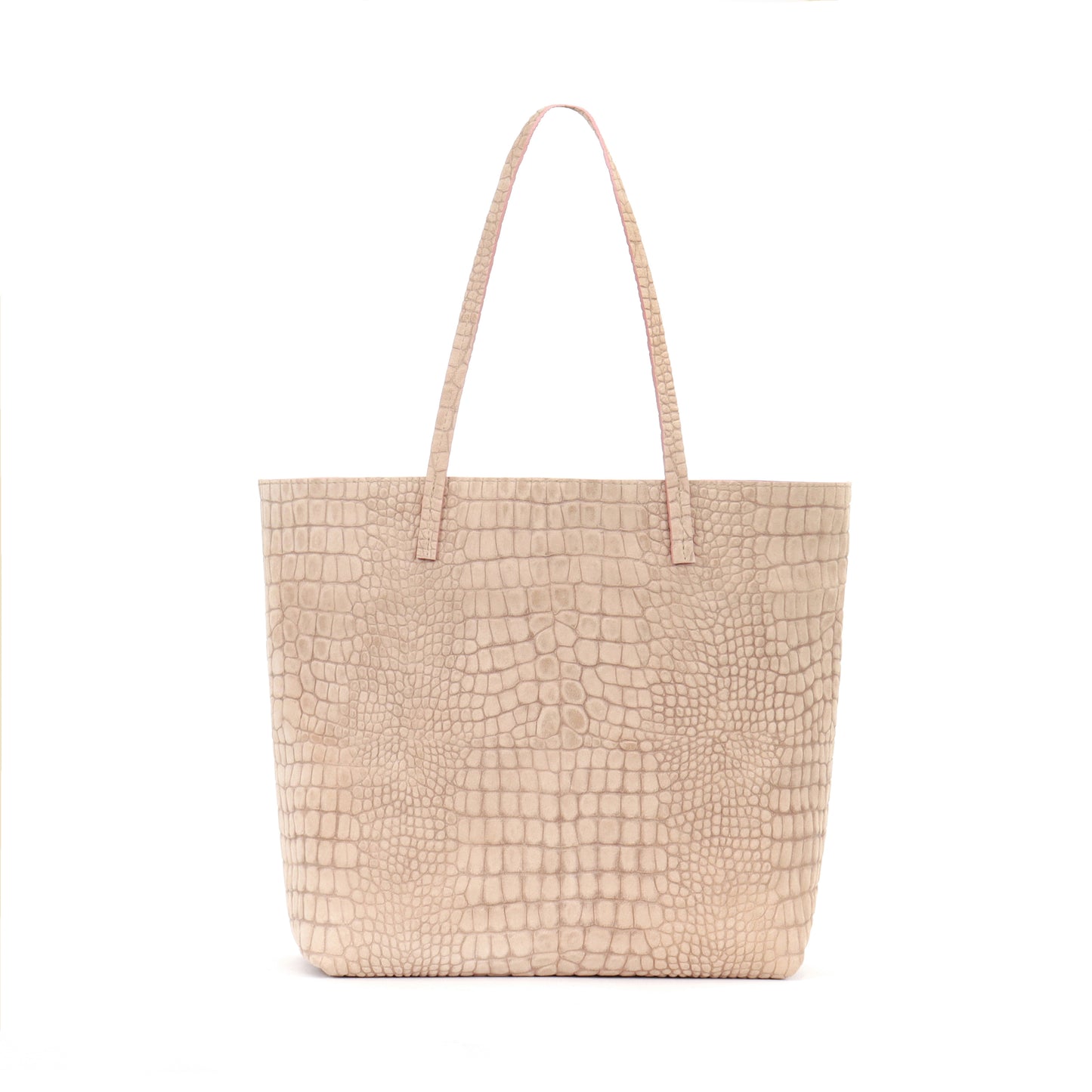 ESSENTIAL TOTE BUFF SUEDED CROCO