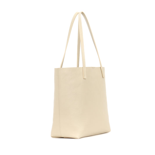ESSENTIAL TOTE EGGSHELL PEBBLED CALF