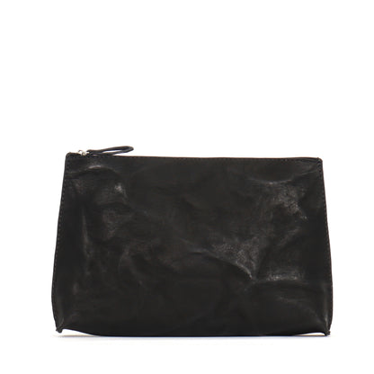 EVERYDAY POUCH BLACK RUMPLED SHEEPSKIN
