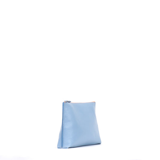 EVERYDAY POUCH CORNFLOWER PEBBLED CALF