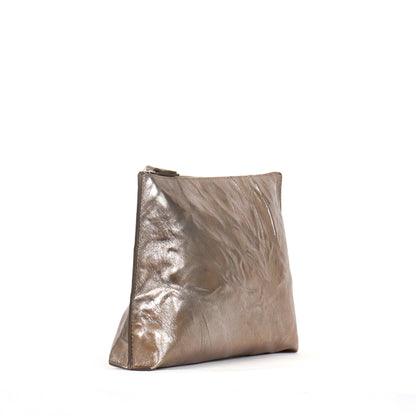 EVERYDAY POUCH LIQUID METAL SHEEPSKIN
