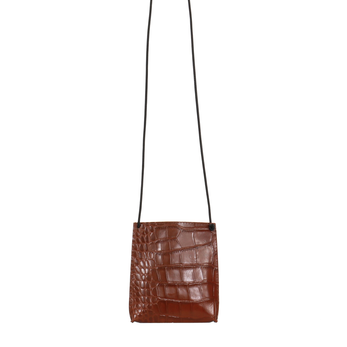 LARGE CELL POUCH HICKORY EMBOSSED GATOR