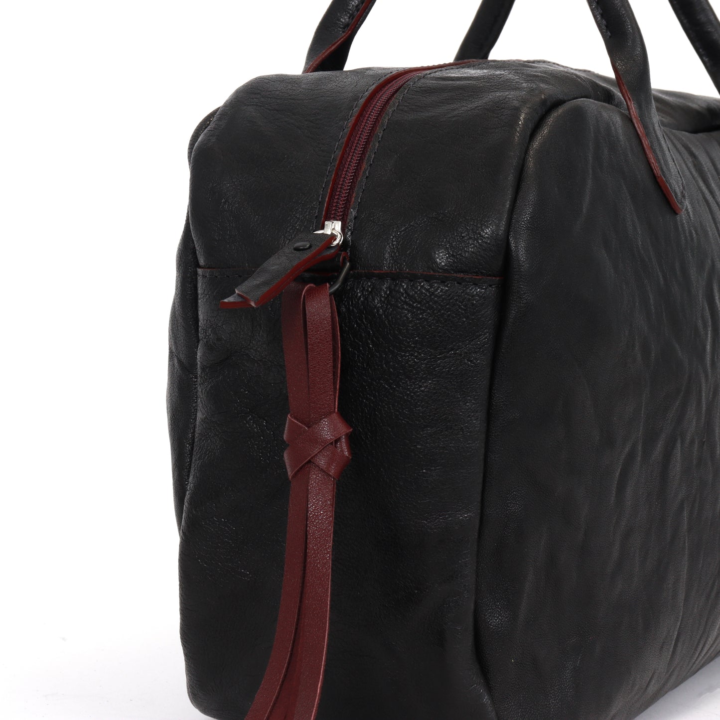 THE LIESEL BAG BLACK RUMPLED SHEEPSKIN