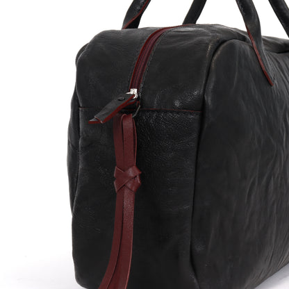 THE LIESEL BAG BLACK RUMPLED SHEEPSKIN